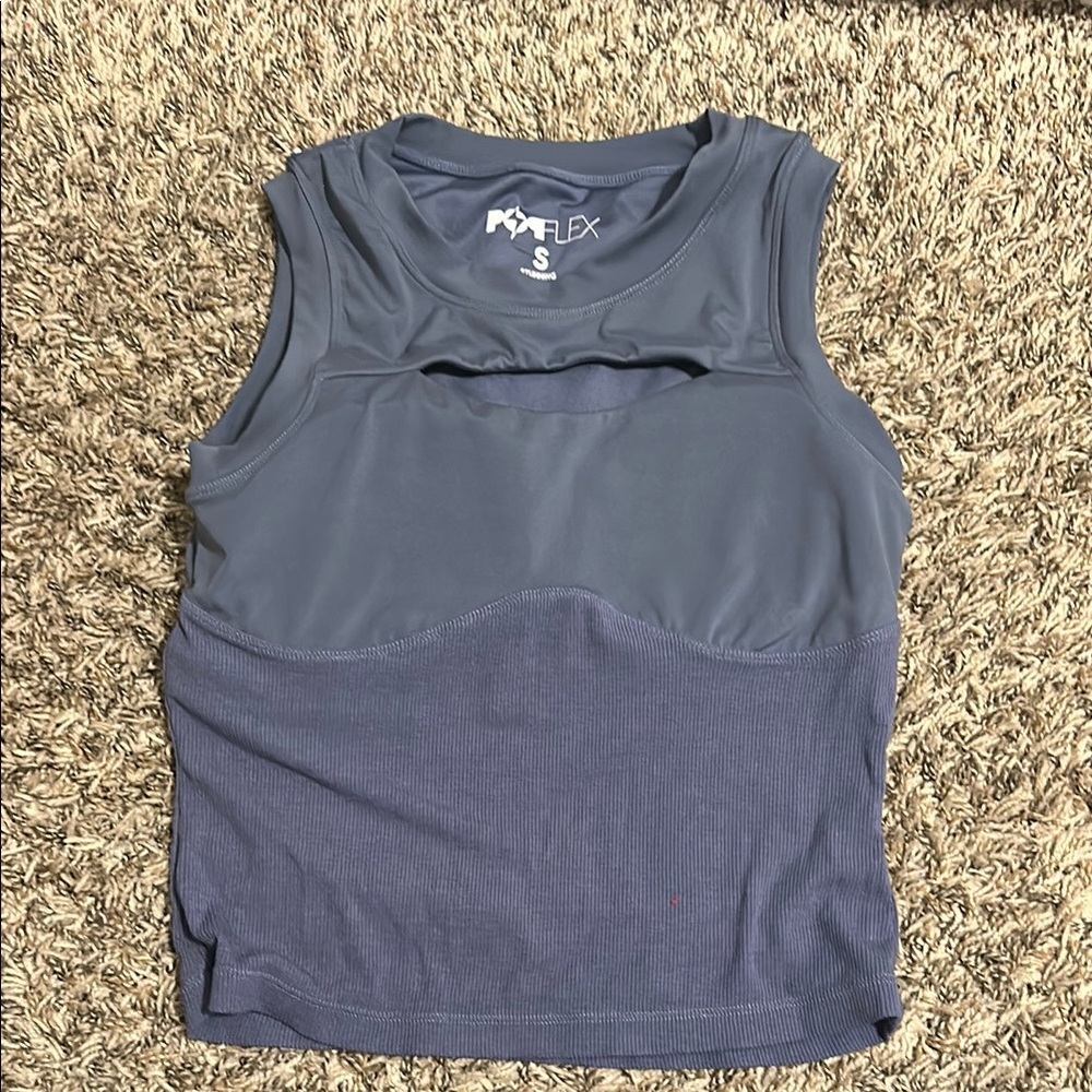 Women's Blue Sleeveless Top